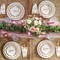 62Pcs Pink Floral Onesie Baby Shower Tableware Set – Plates & Napkins